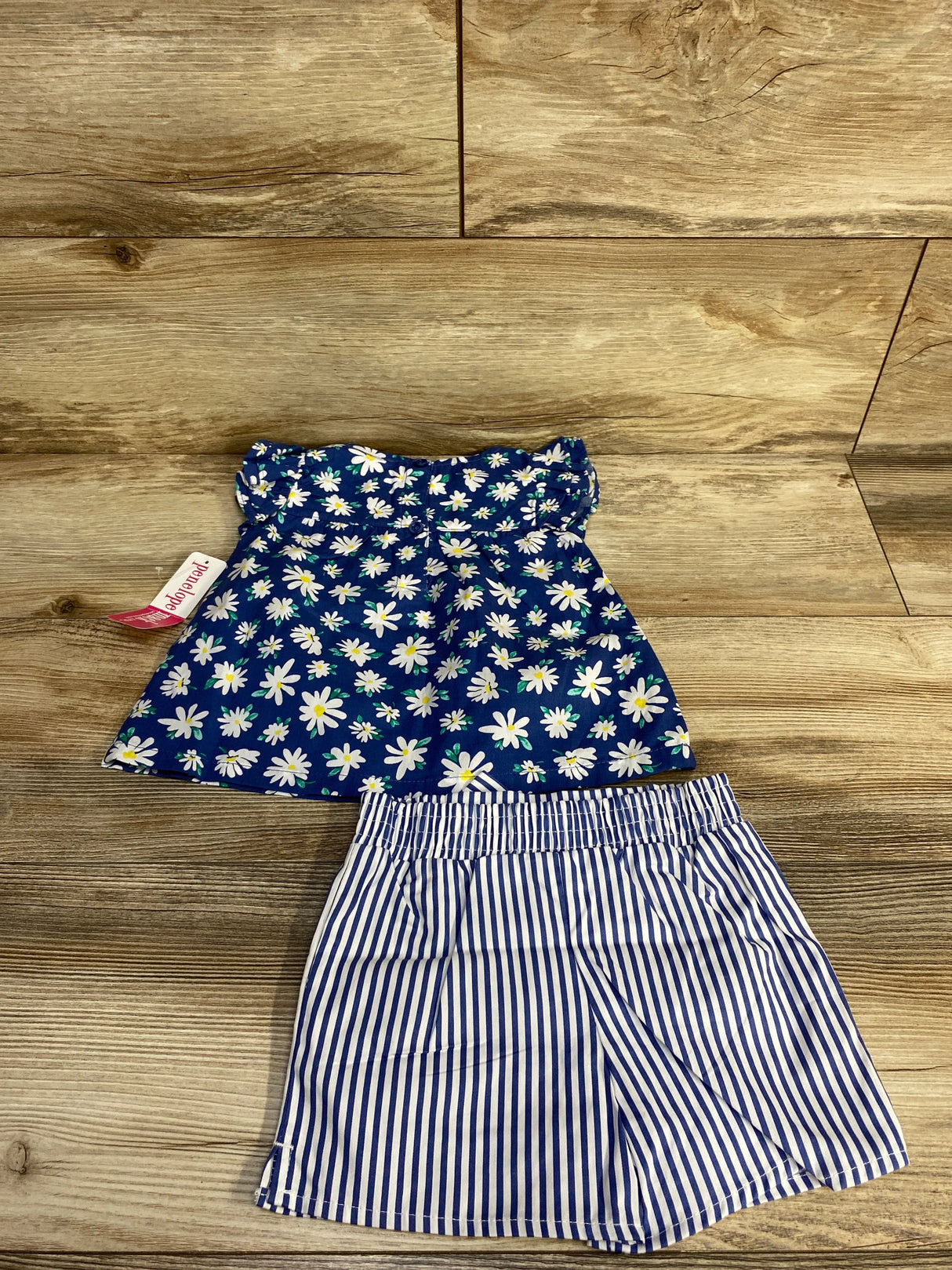 NEW Penelope Mack 2pc Floral Top & Shorts Blue sz 18m - Me n Mommy To Be