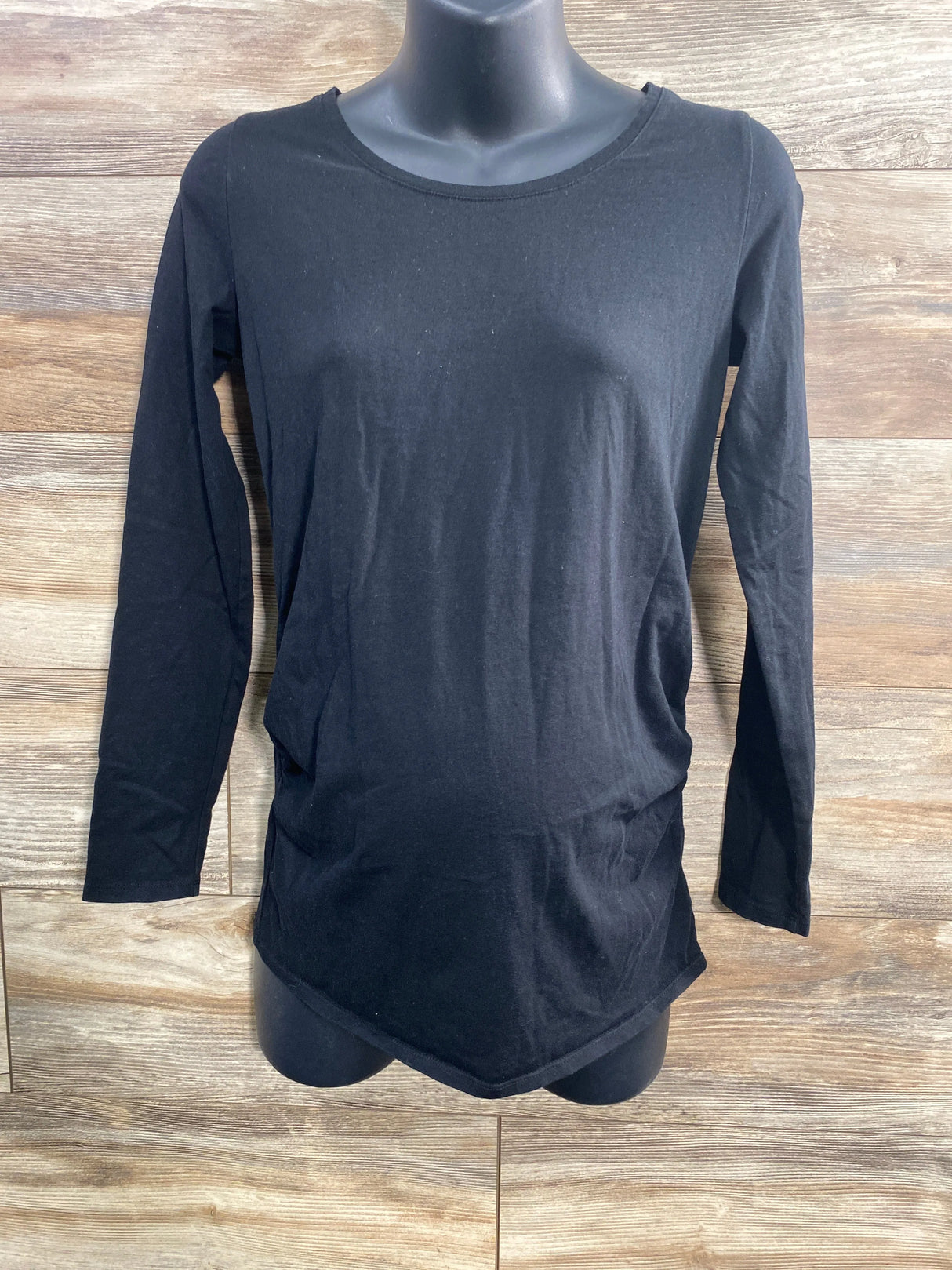 Bumpstart Ruched Shirt Black sz Small