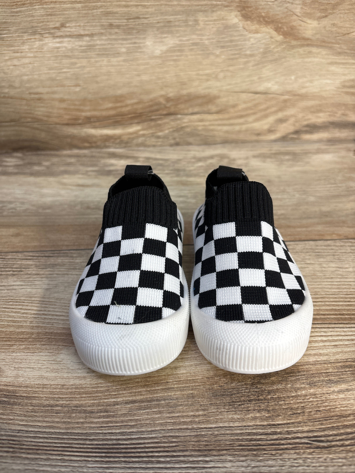 Bacsac Checkered Slip On Sock Shoes White sz 5c
