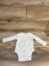 Old Navy My First Halloween Long Sleeve Bodysuit White sz 6-12m