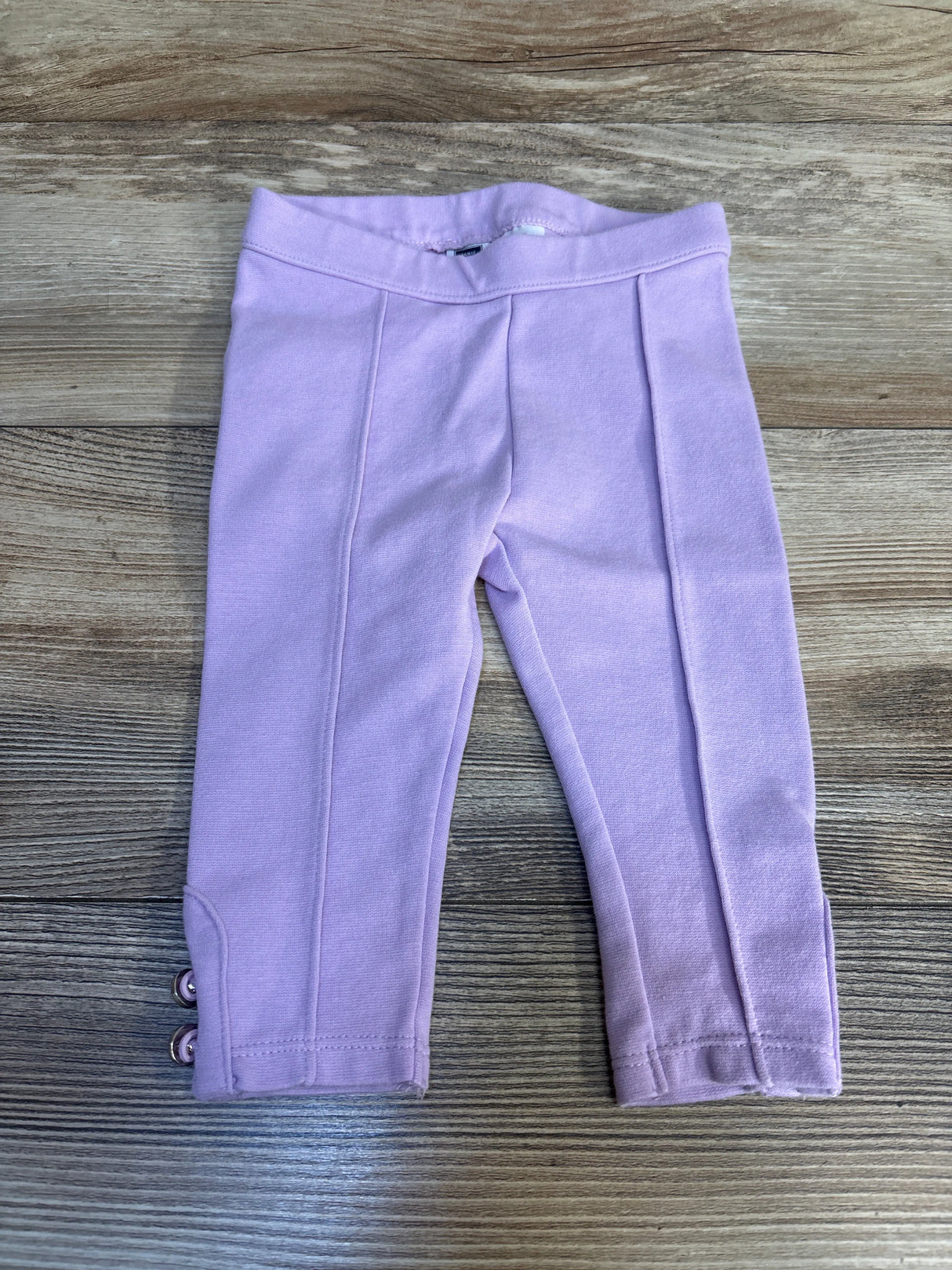Janie & Jack Alpine Button Cuff Ponte Pants Purple sz 6-12m