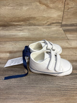 NEW Janie & Jack Double Strap Sneakers White sz 3/4c