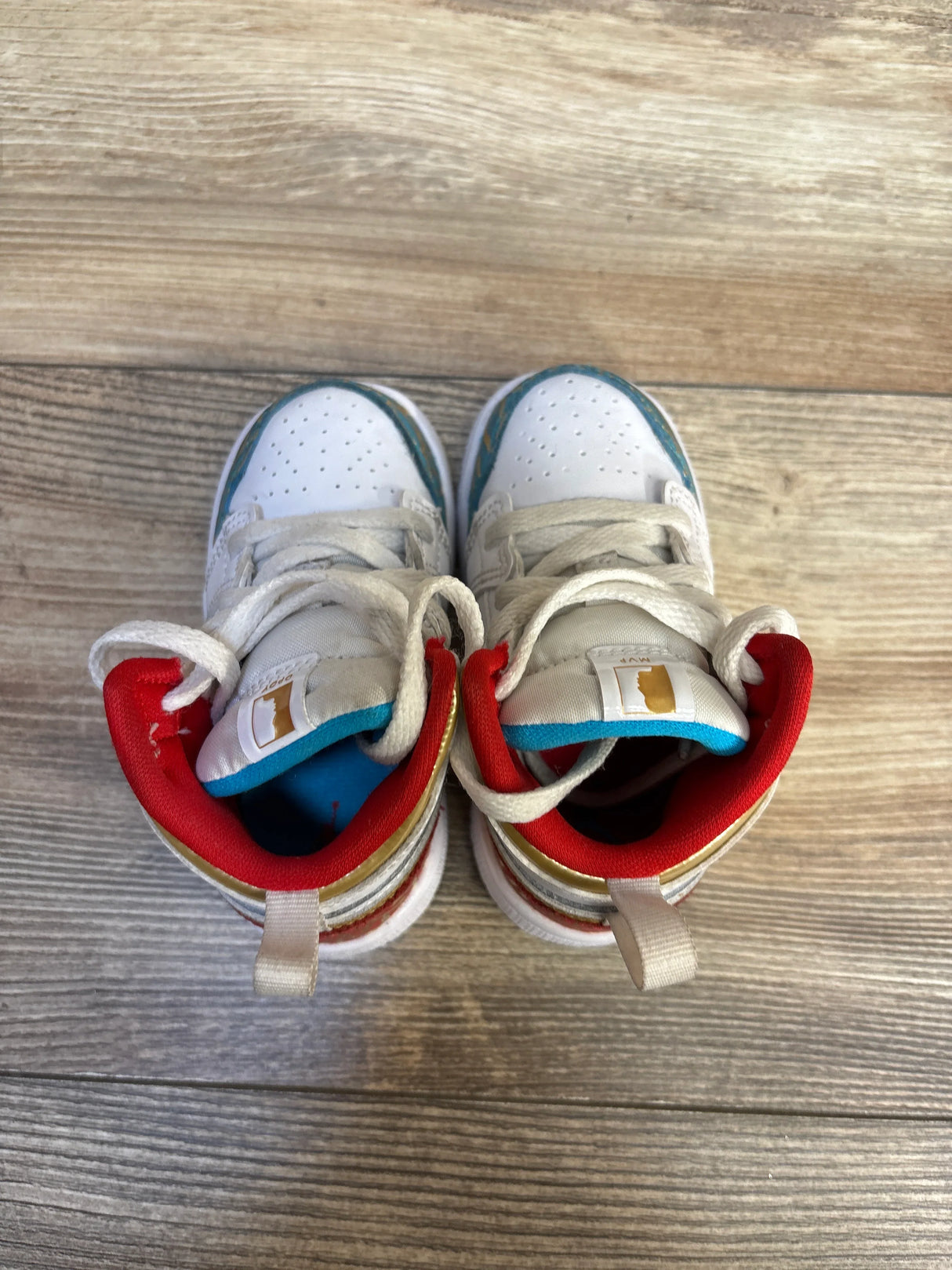 Air Jordan 1 Mid TD 'NC to Chi' Sneakers sz 5c