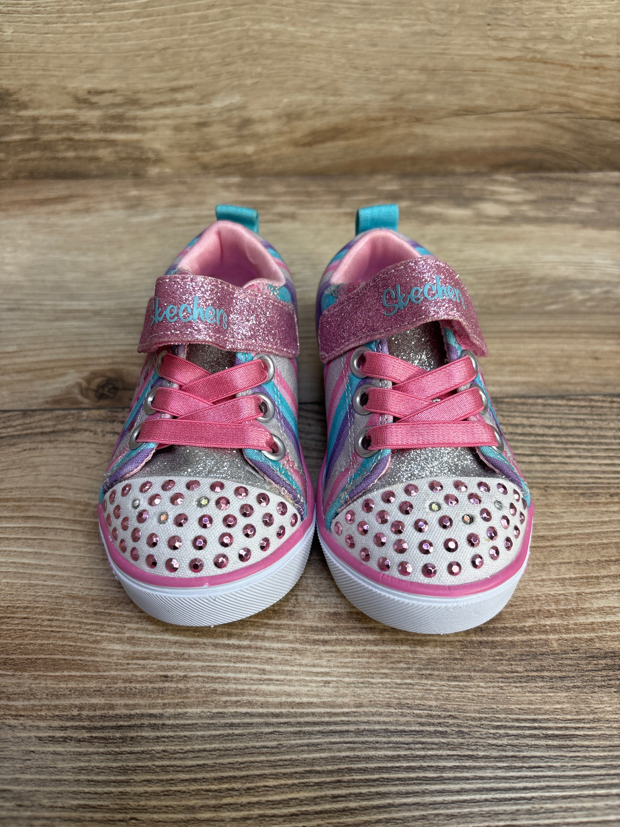 Skechers Twinkle Toes Light Up Shoes Pink sz 5c