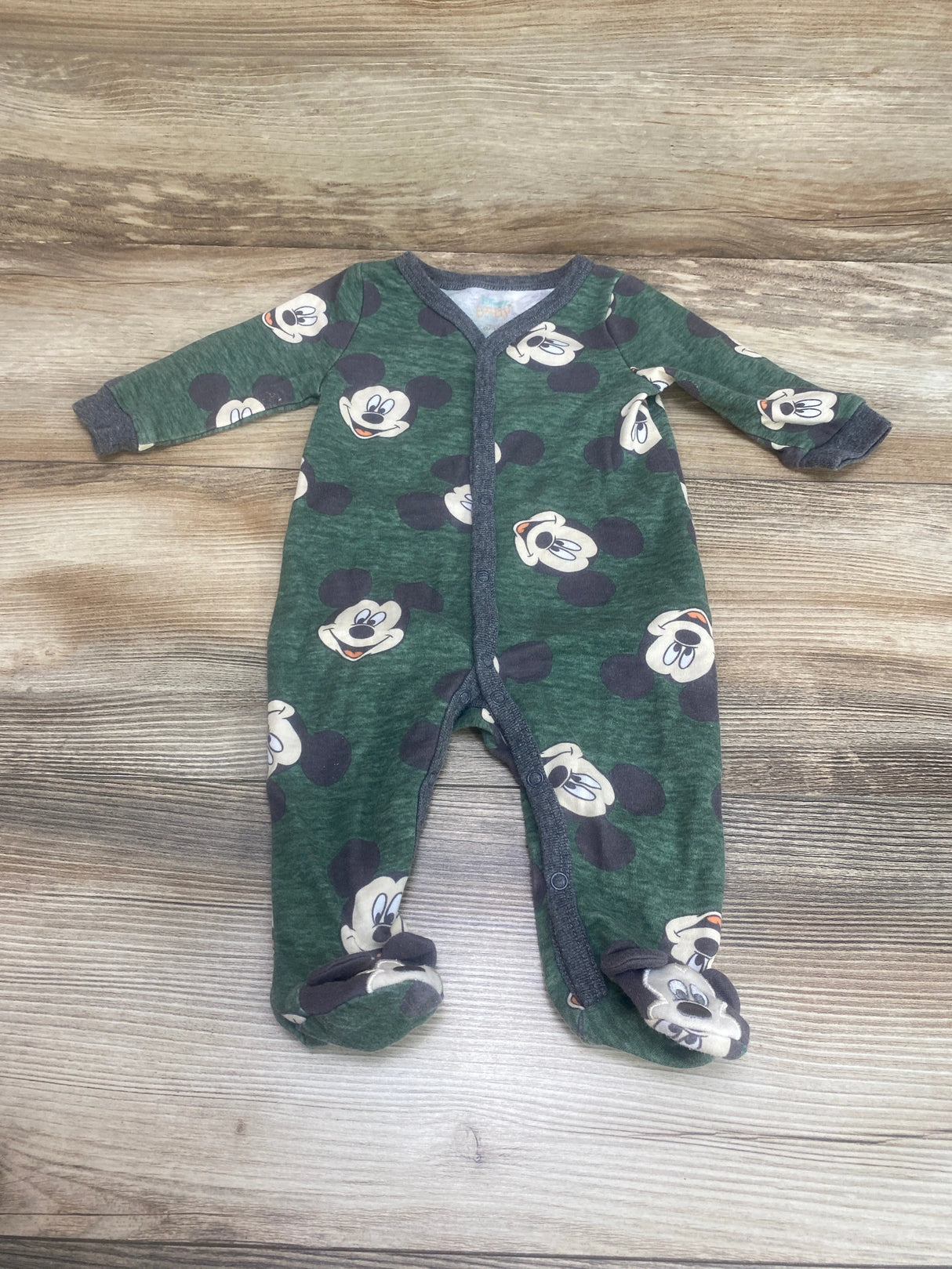 Disney Baby Mickey Mouse Sleeper Green sz 0-3m