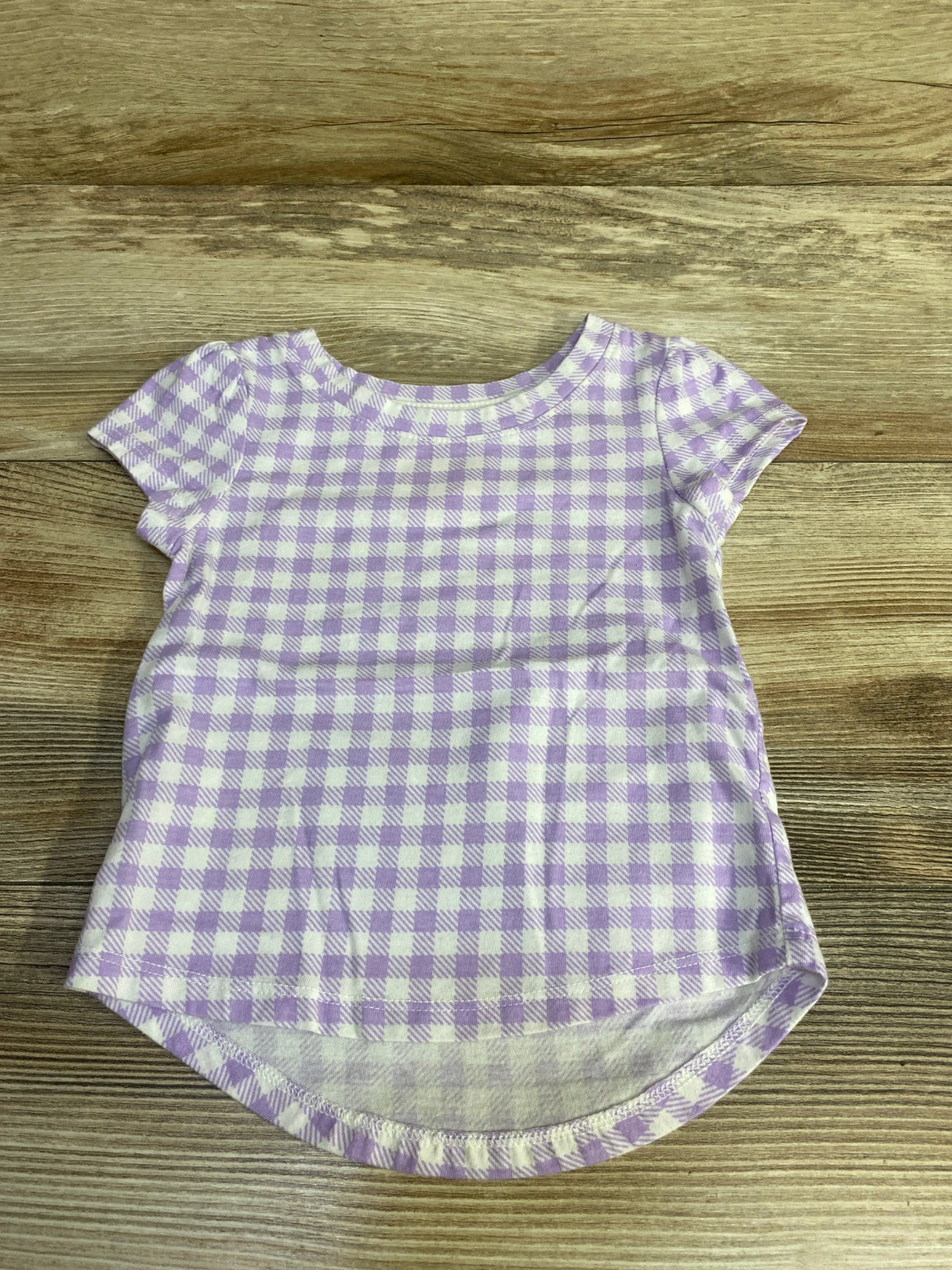 Cat & Jack Gingham Shirt Purple sz 18m - Me n Mommy To Be