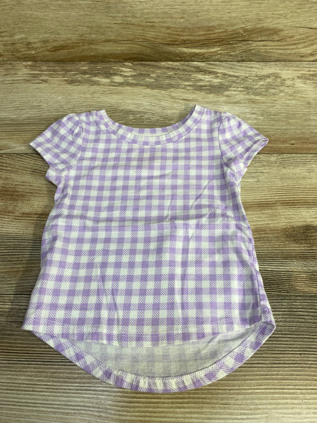 Cat & Jack Gingham Shirt Purple sz 18m - Me n Mommy To Be