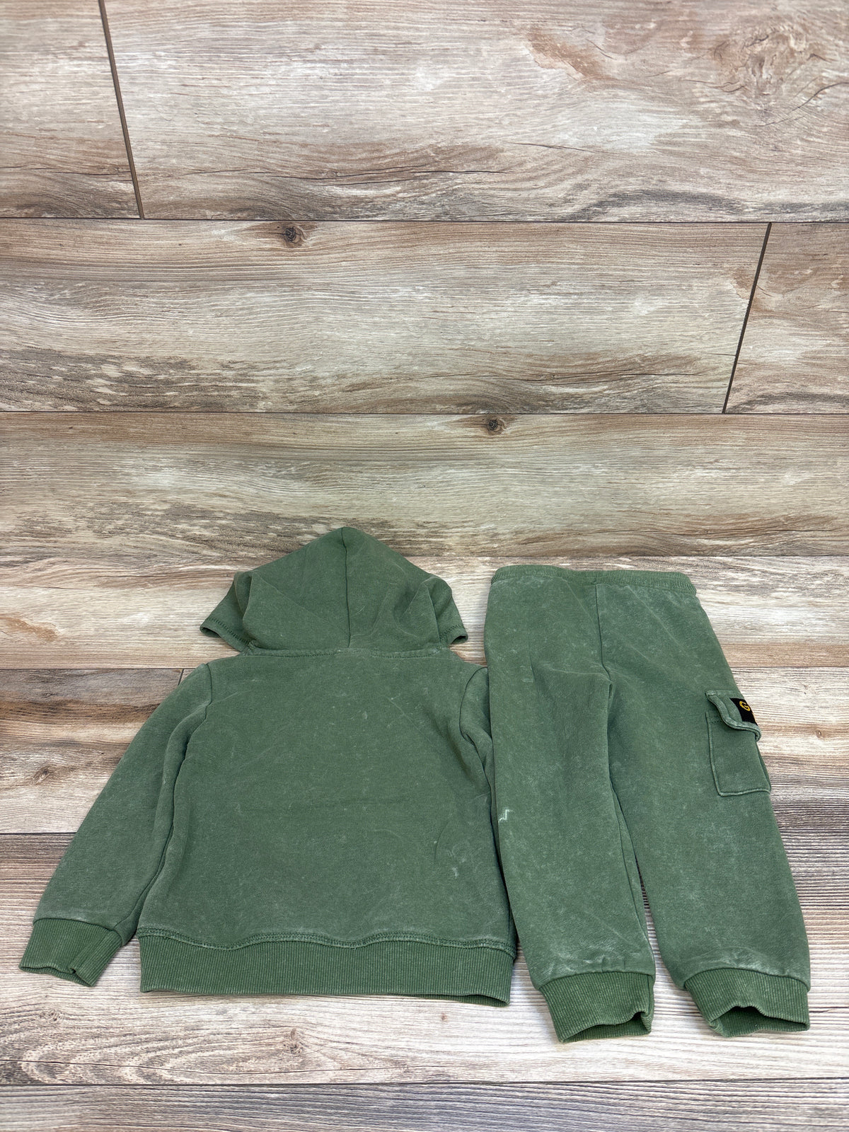 Monster Jam 2pc Pullover Sweatshirt & Joggers Set Green sz 2T
