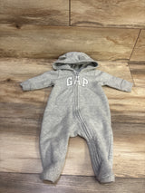 Baby Gap Hooded Coverall Grey sz 0-3m