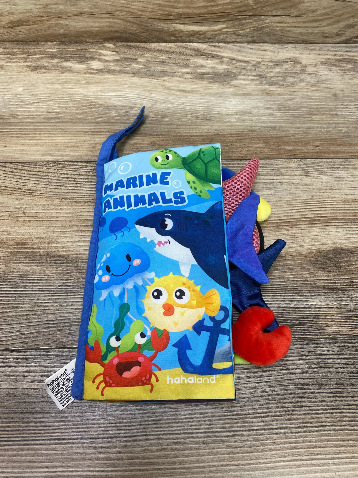 hahaland Marine Animals Soft Cloth Crinkle Book