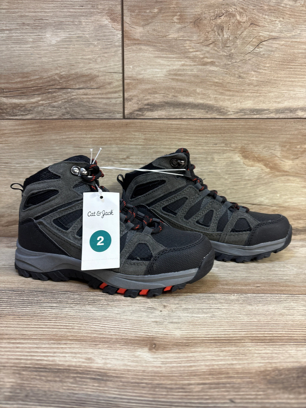 NEW Cat & Jack Patsy Hiking Boots Black sz 2Y