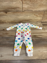 Primary Organic Star Print Sleeper White sz 3-6m