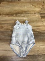 Just One You Gingham 1pc Swimsuit Blue/White sz 2T
