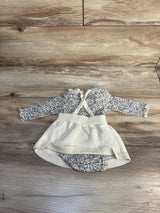 Just One You 2pc Floral Bodysuit & Knit Skirtall Set White sz Newborn