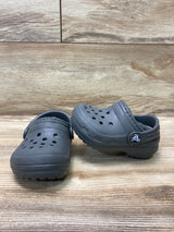 Crocs Toddler Classic Lined Clogs Grey Sz 4c