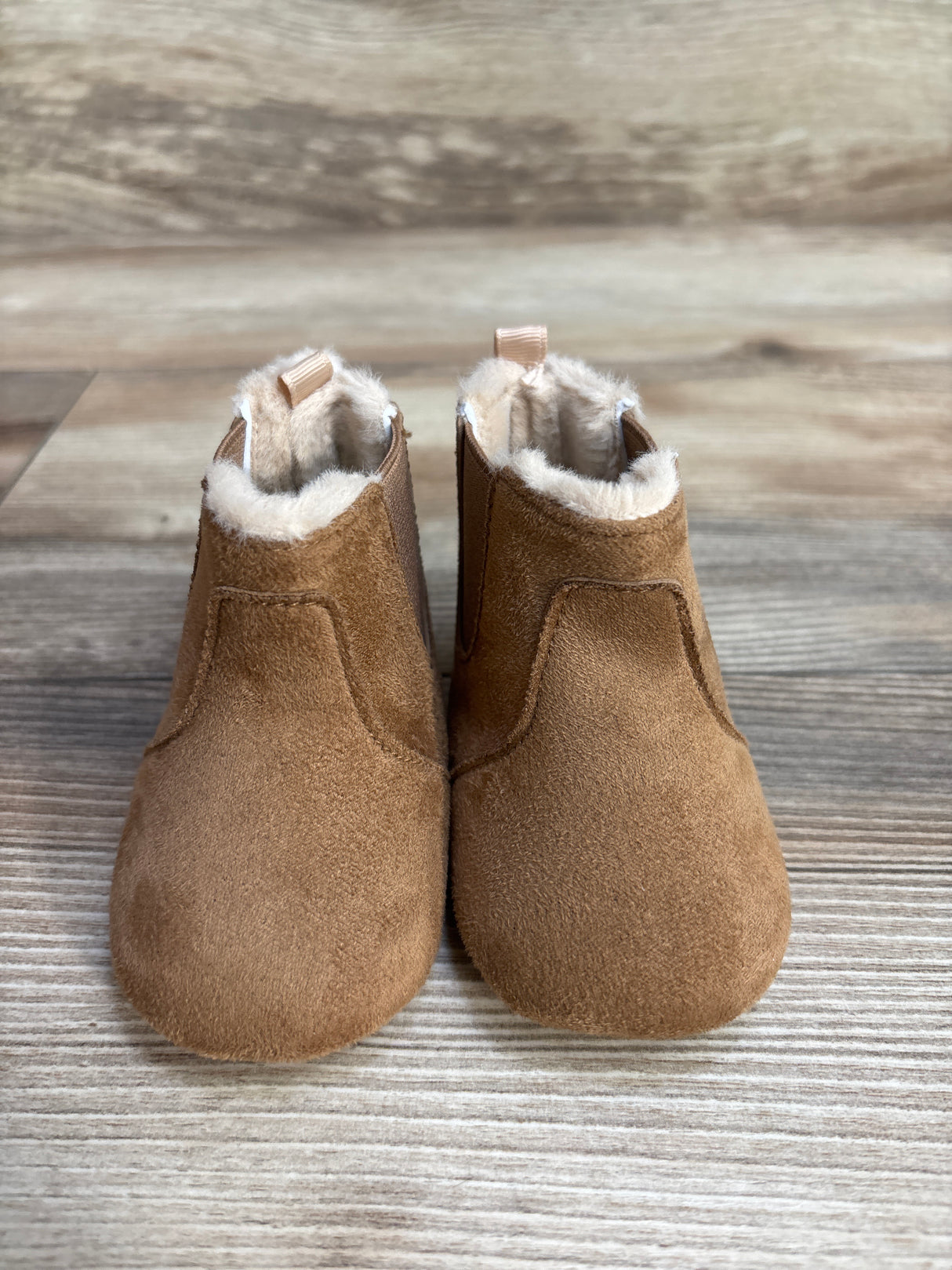 Suede Soft Sole Booties Brown sz 2c