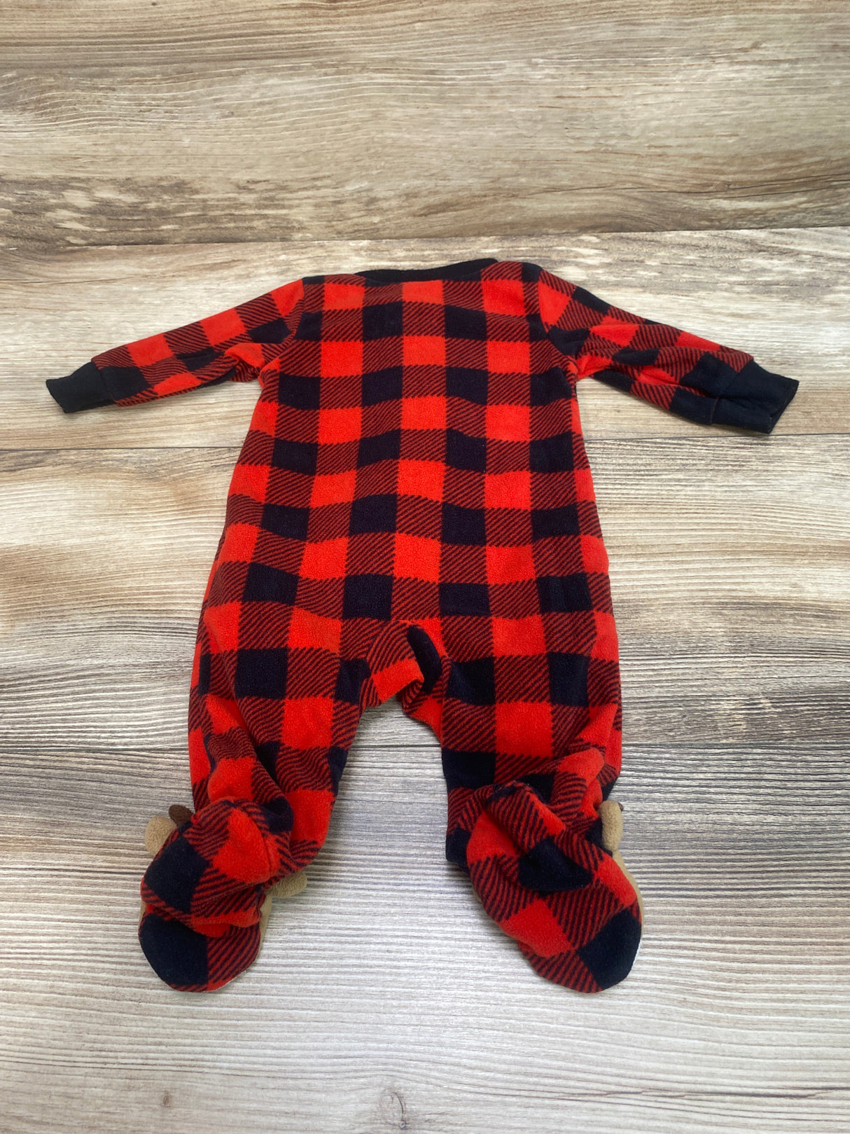 Child Of Mine Buffalo Check Blanket Sleeper Red sz Newborn