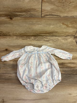 Stitchy Fish Long Sleeve Bubble Romper White sz 3m