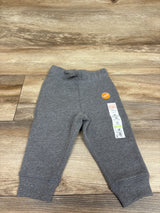 NEW Jumping Beans Drawstring Fleece Joggers Grey sz 12m