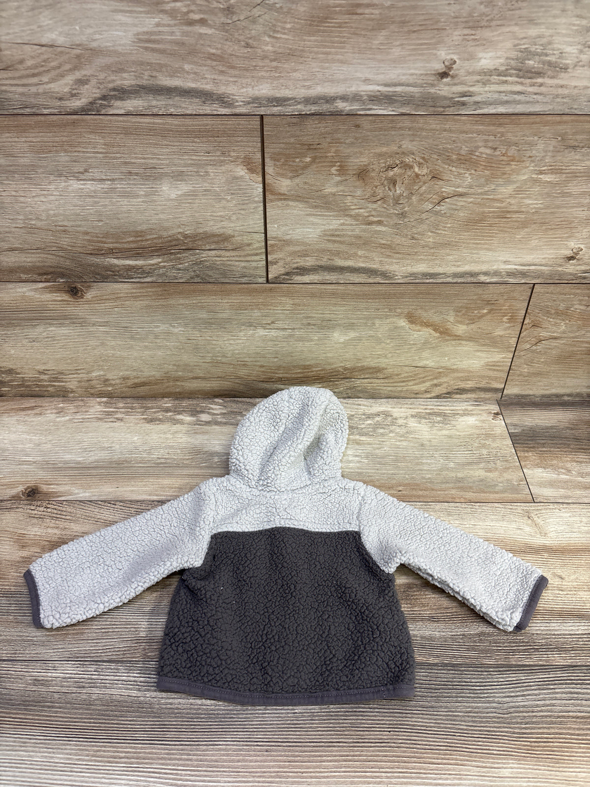 Bon Bebe Sherpa Hooded Jacket Grey sz 0-3m