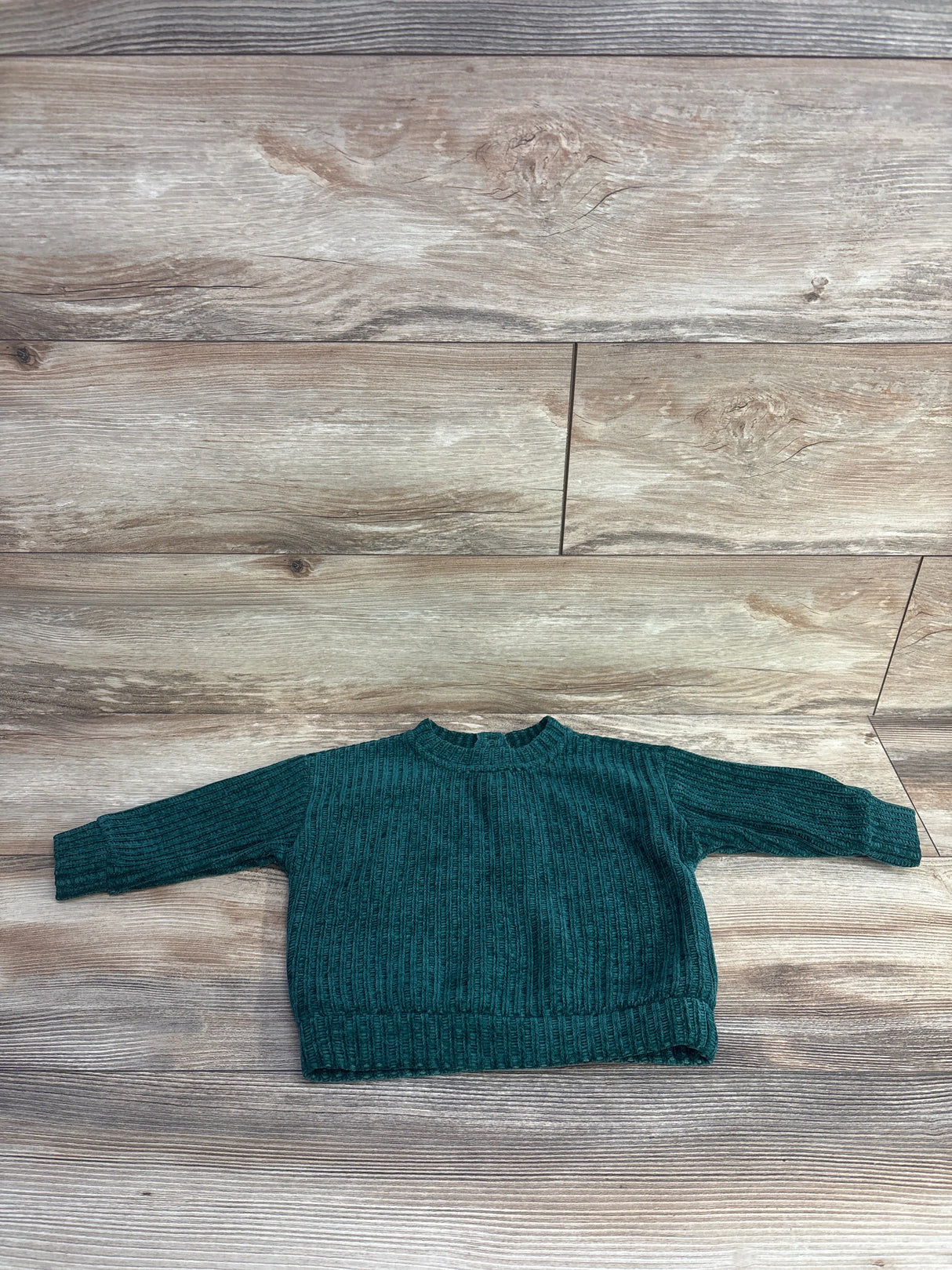 Cat & Jack Chunky Knit Sweater Emerald sz 18m