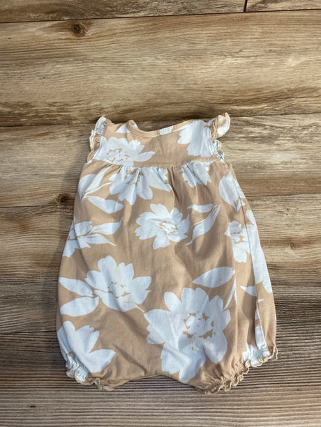 Carter's Floral Shortie Romper Beige sz 18m - Me n Mommy To Be