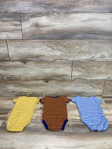 Carter's 3pk Striped Bodysuits Blue sz 9m