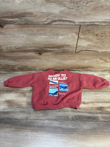 Zara Skate and Fun Pullover Sweatshirt Red sz 2T