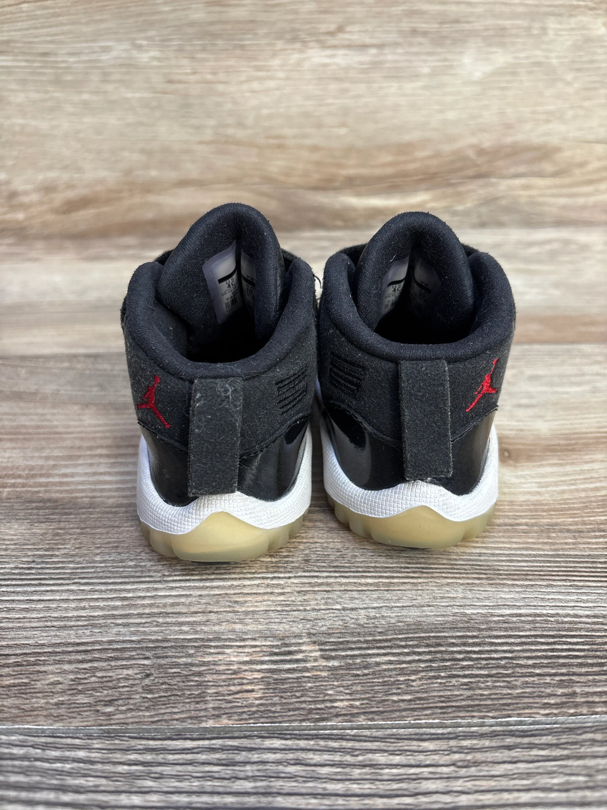 Air Jordan 11 Retro BT '72-10' Black Sneakers sz 4c