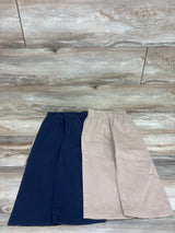 Pekkle 2pk Pull-On Pants Navy/Tan sz 4T