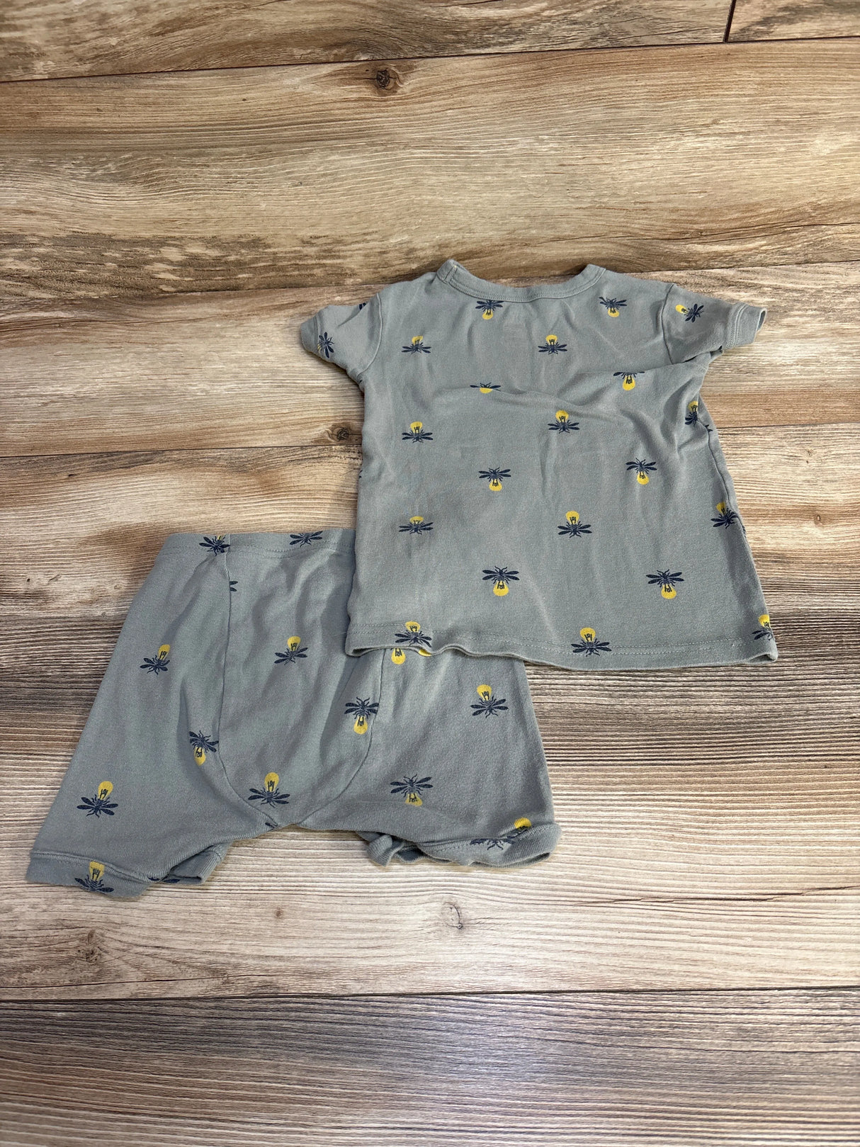 Baby Gap 2pc Fireflies Pajama Set Green sz 4T