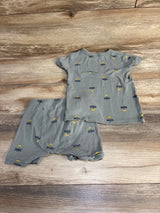Baby Gap 2pc Fireflies Pajama Set Green sz 4T