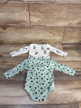Disney Baby 2pk Mickey Mouse Bodysuits Mint sz 3-6m