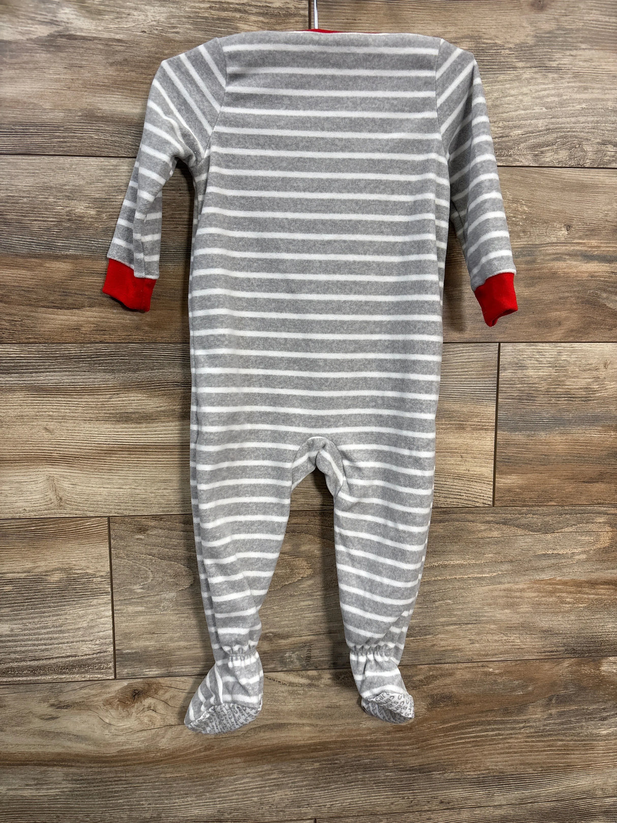 Carter's x Disney Striped Mickey Mouse Blanket Sleeper Grey sz 18m - Me n Mommy To Be