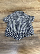 OshKosh Gingham Button Up Shirt White sz 12m