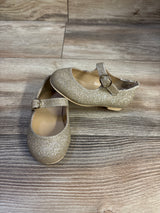 Janie & Jack Mary Jane Glitter Flats Gold sz 4c