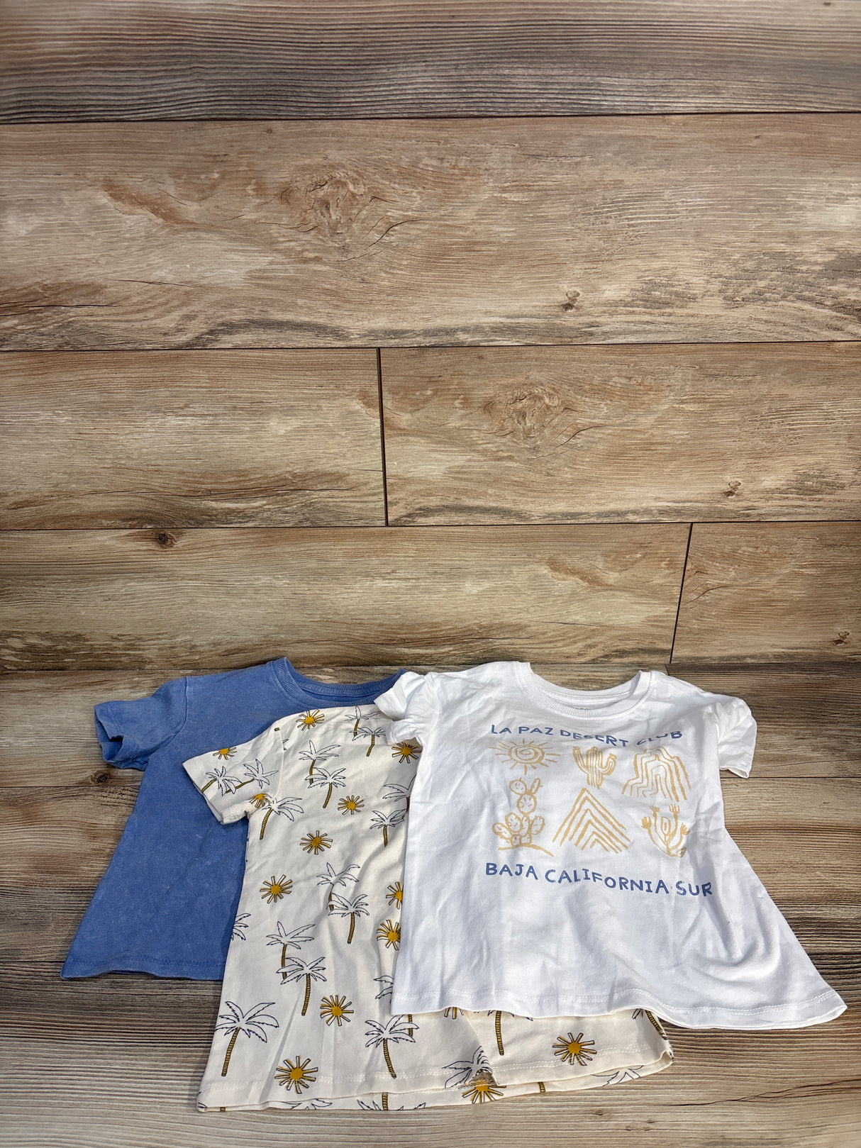 NEW Grayson Mini 3pk Short Sleeve Shirts Ivory sz 4T