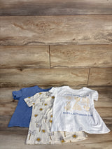 NEW Grayson Mini 3pk Short Sleeve Shirts Ivory sz 4T