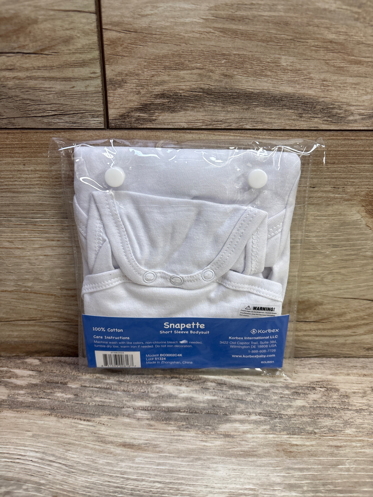 NEW Cribs For Kids Snapette Short Sleeve Bodysuit White zz 6-9m