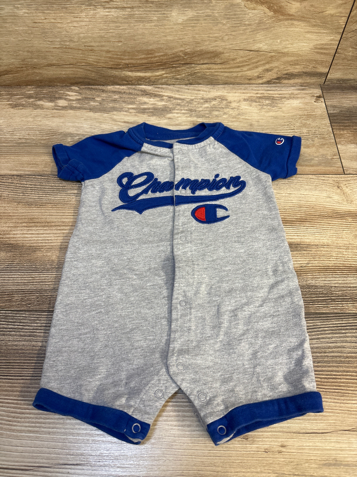 Champion Raglan Shortie Romper Blue sz 6m