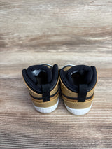 Air Jordan 1 Retro High OG 'Black Gold' Crib Booties sz 2c