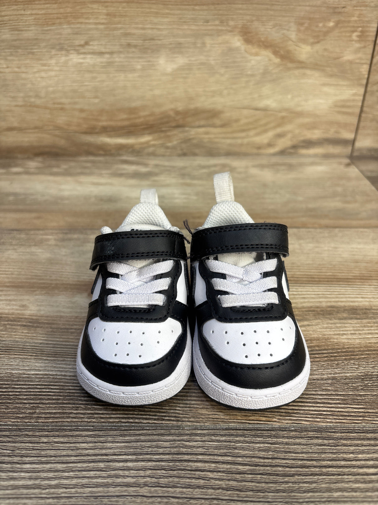 Nike Court Borough Low Recraft TD 'Black White' Sneakers sz 2c