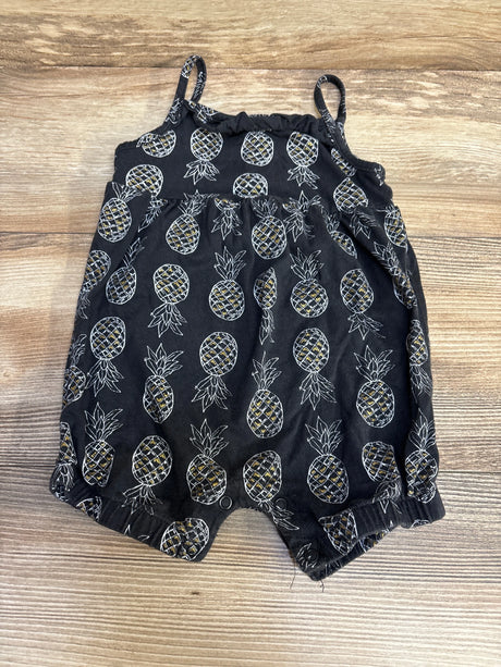 Just One You Pineapple Print Romper Black sz 18m - Me n Mommy To Be