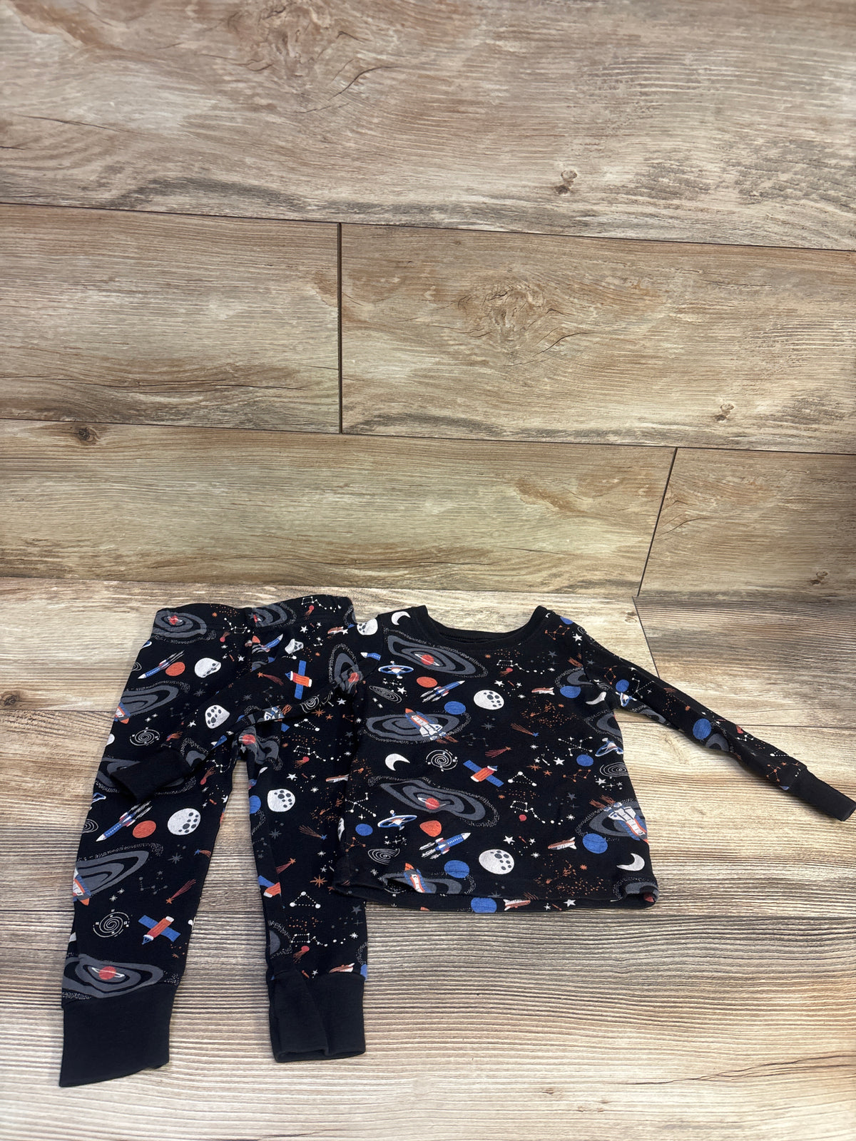 Old Navy 2pc Pajama Set Black sz 18-24m