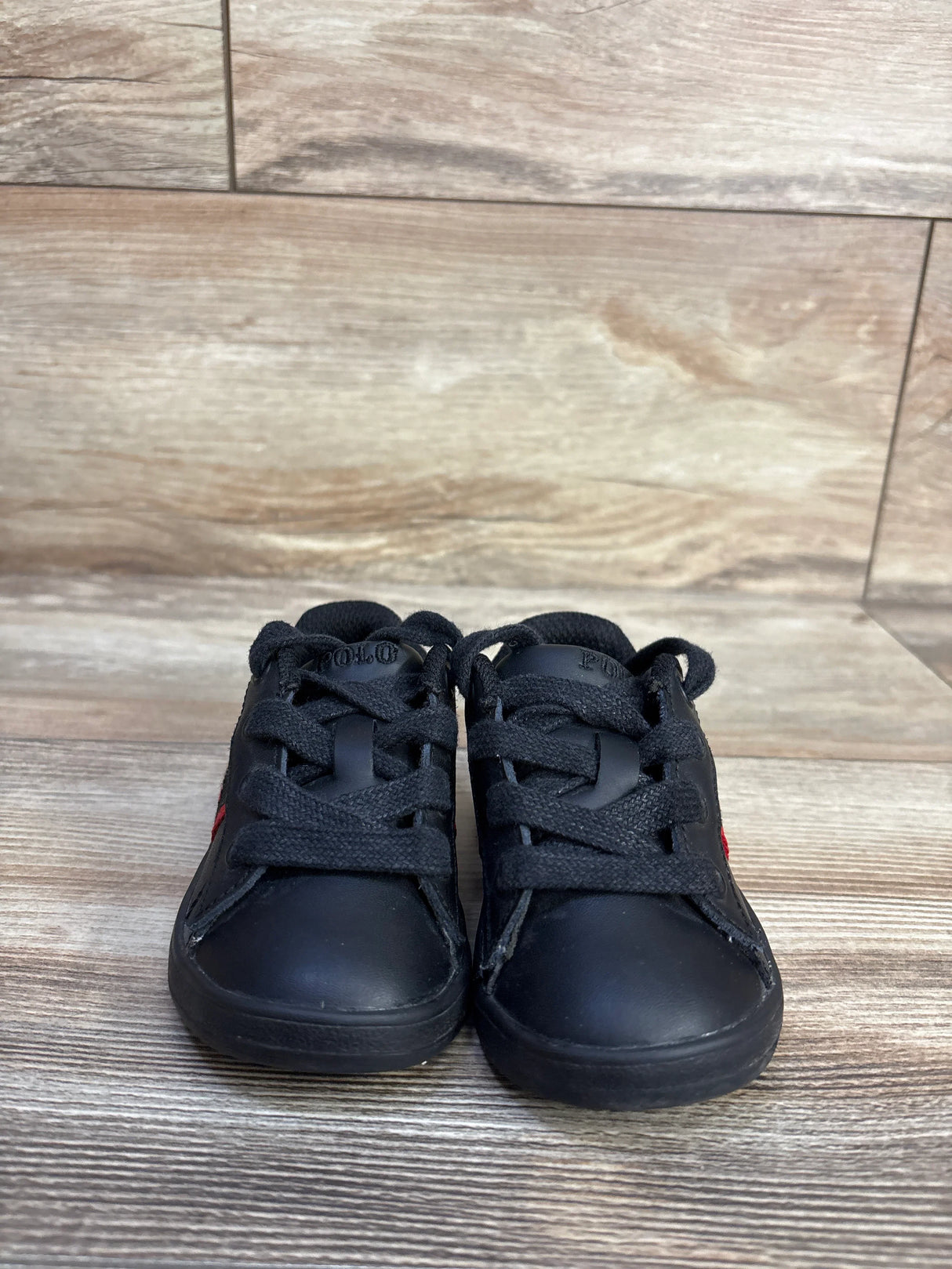Polo Ralph Lauren Quilton Bear Sneakers Black sz 6c