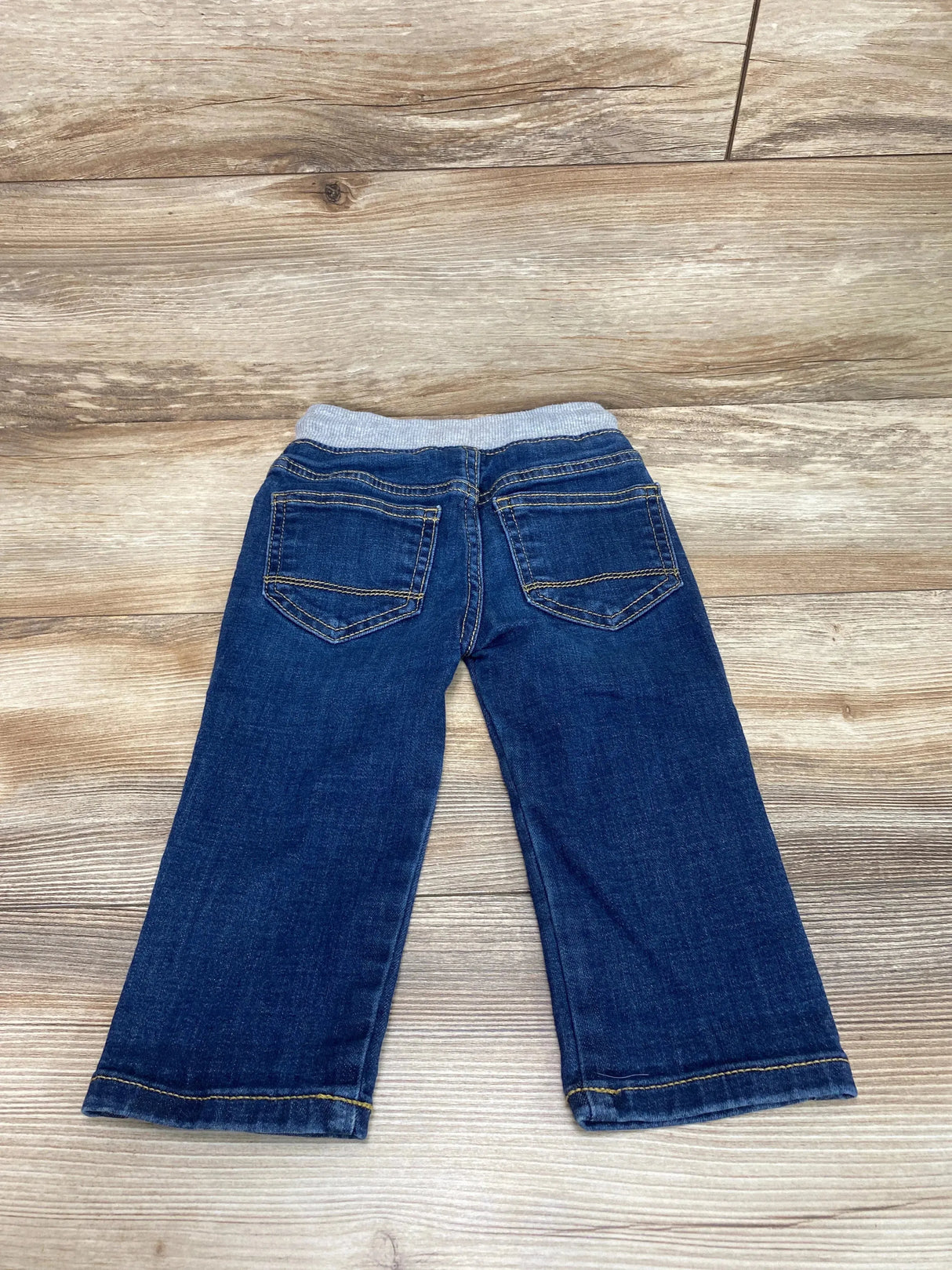 Cat & Jack Straight Drawstring Jeans Blue sz 18m