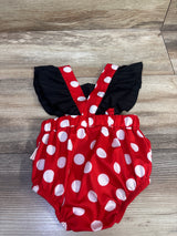 Shein Minnie Mouse Bubble Romper Red sz 1-3m
