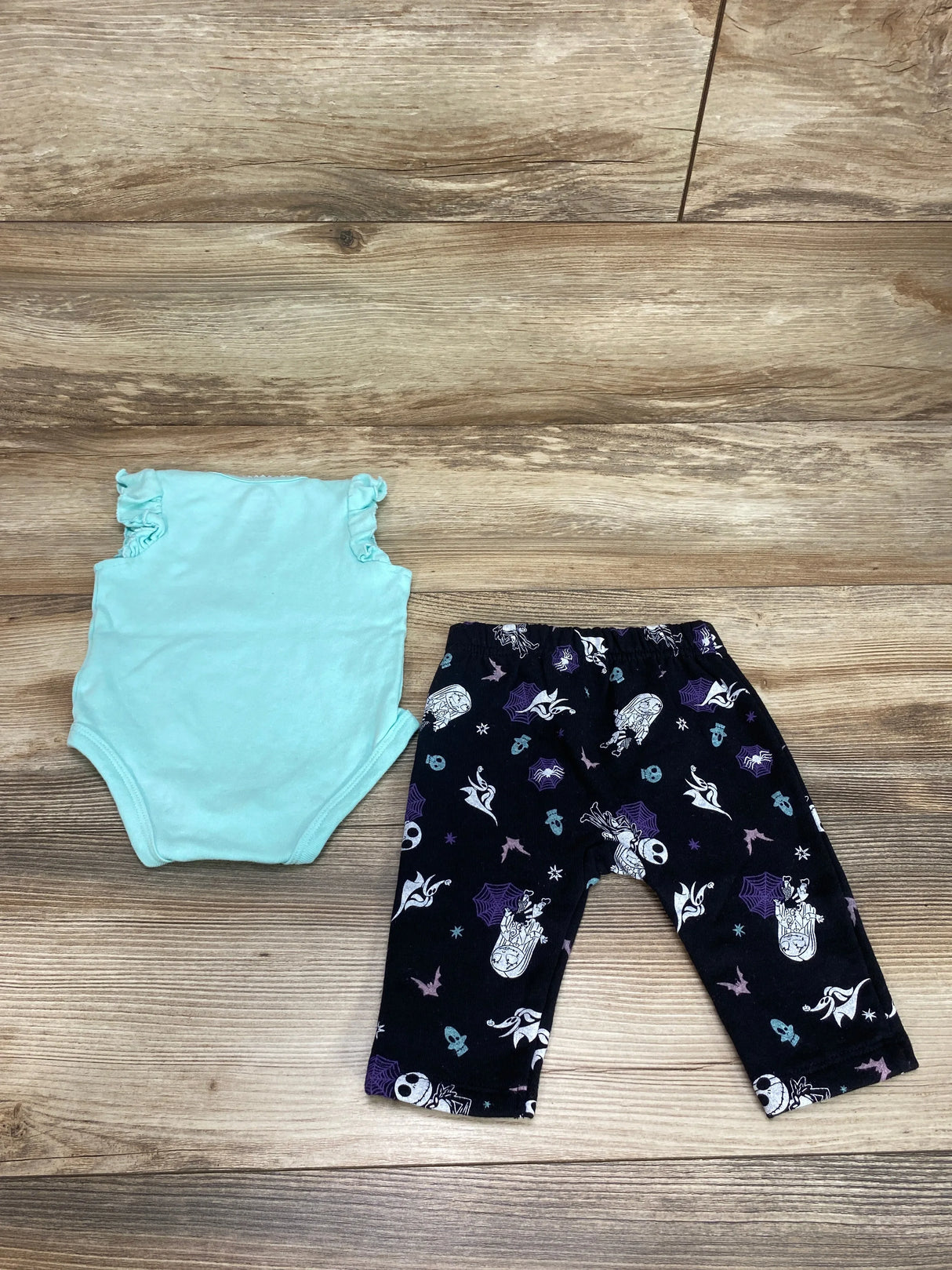 Disney The Nightmare Before Christmas 2pc Bodysuit Set Blue sz 0-3m - Me n Mommy To Be