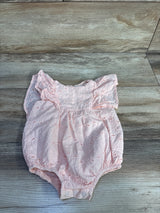 Cat & Jack Eyelet Bubble Romper Blush sz 3-6m