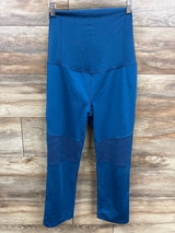 Isabel Maternity Full Panel Leggings Blue sz Large